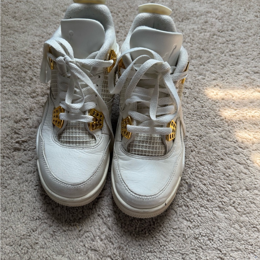 Nike Kids Sneakers White and Gold